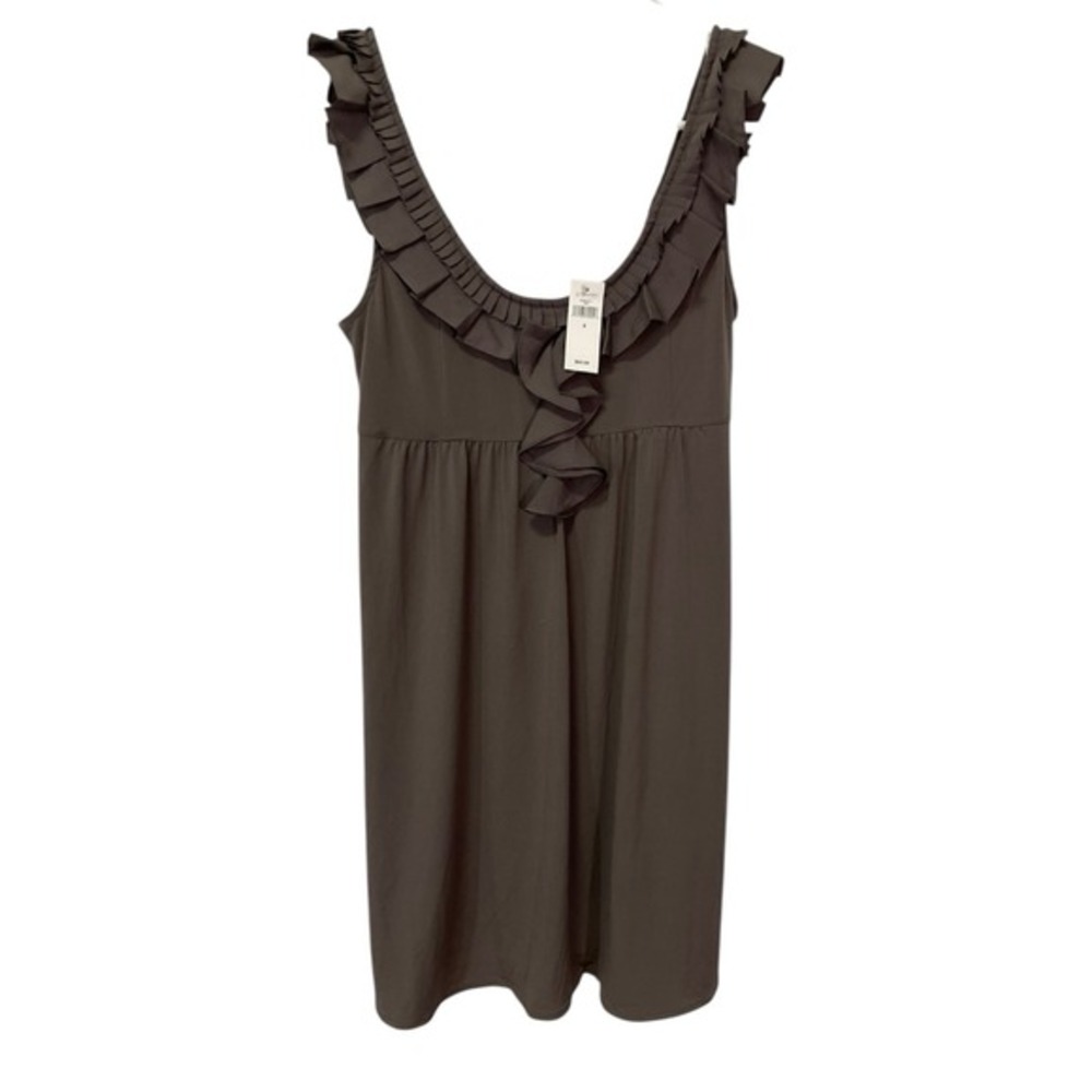 NEW‎ Banana Republic 4 Sleeveless Ruffle Empire Waist Dress Coquette Romantic